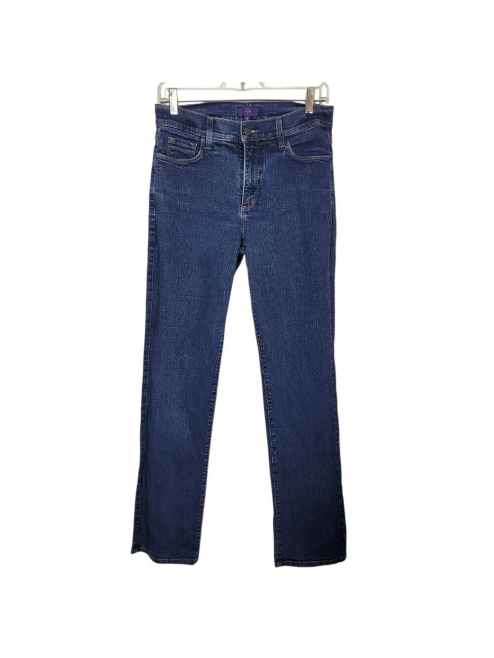 NYDJ Not Your Daughter's Jeans Straight Dark Wash Jeans Sz 8 Mid Rise Lift Tuck
